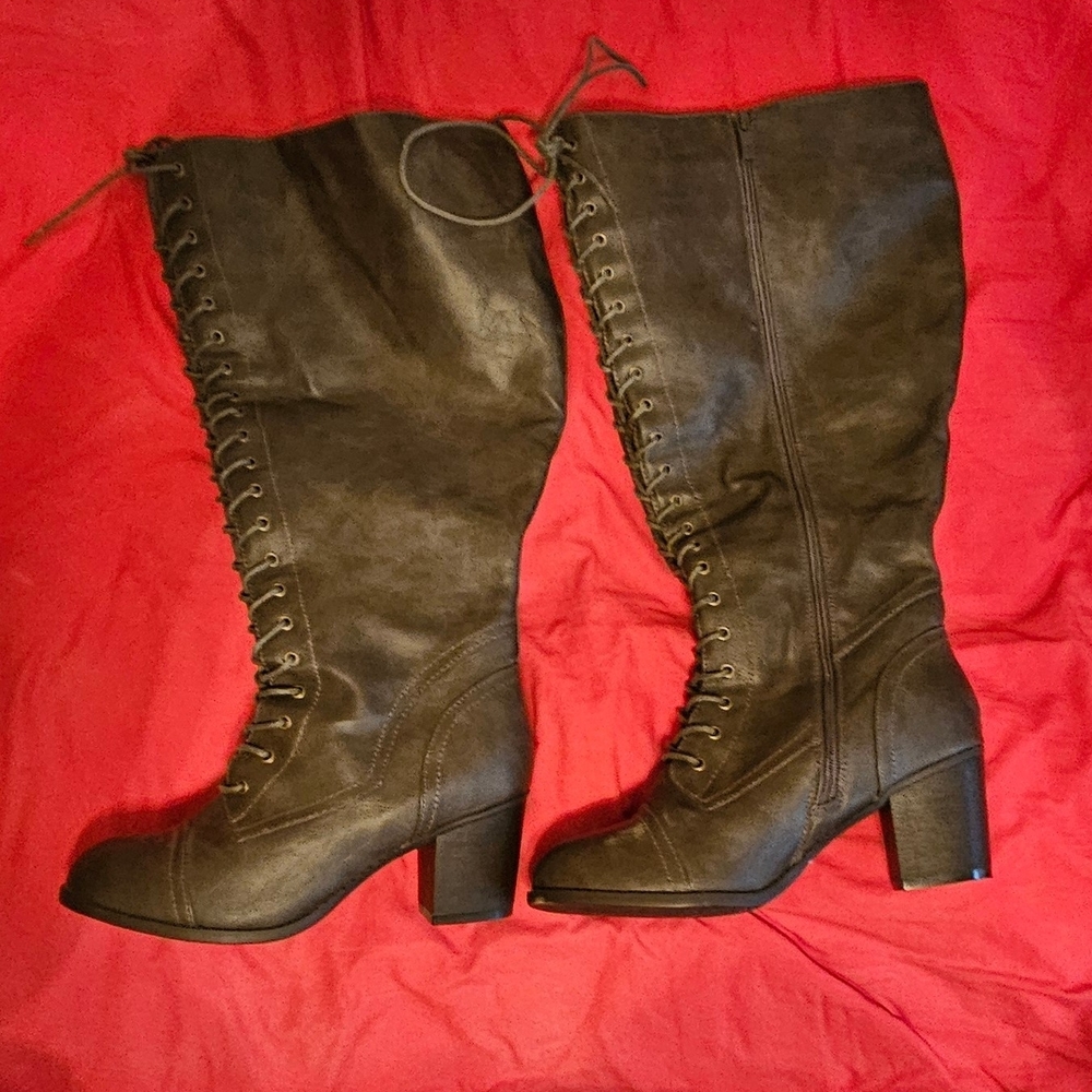 Torrid Dark Brown Lace-Up Boots